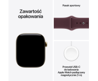 Apple Watch 12 42/Żywe złoto Tytan/Burgundowy Pasek S/M 5G - 1594079 - zdjęcie 7